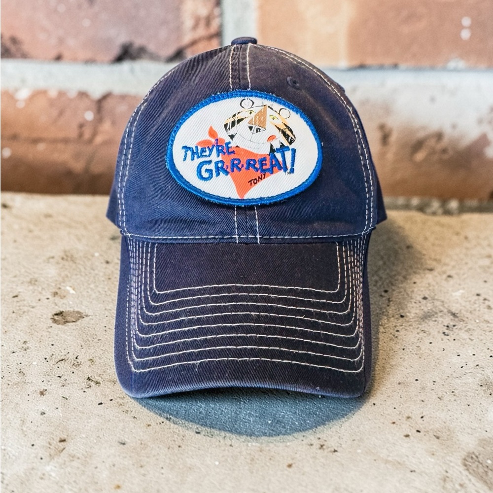 Vintage Kelloggs Tony The Tiger Patch Hat Cap Strap Back EUC